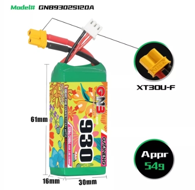 แบต GNB 2เซล 900-5000mah HV PH2.0 XT30 PH2.0 3PIN XT60 แบตสำหรับ RC รถ เรือ เครื่องบิน โดรน หุ่นยนต์ มีให้เลือกหลายขนาดความจุ