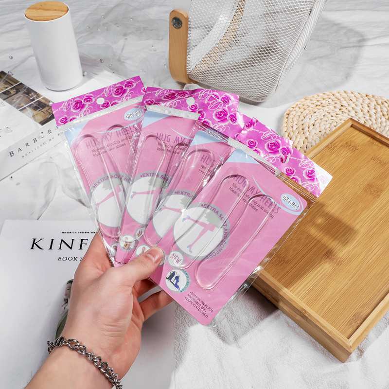 แผ่นกันรองเท้ากัด ซิลิโคนใส แผ่นกันกัดซิลิโคน 1 คู่