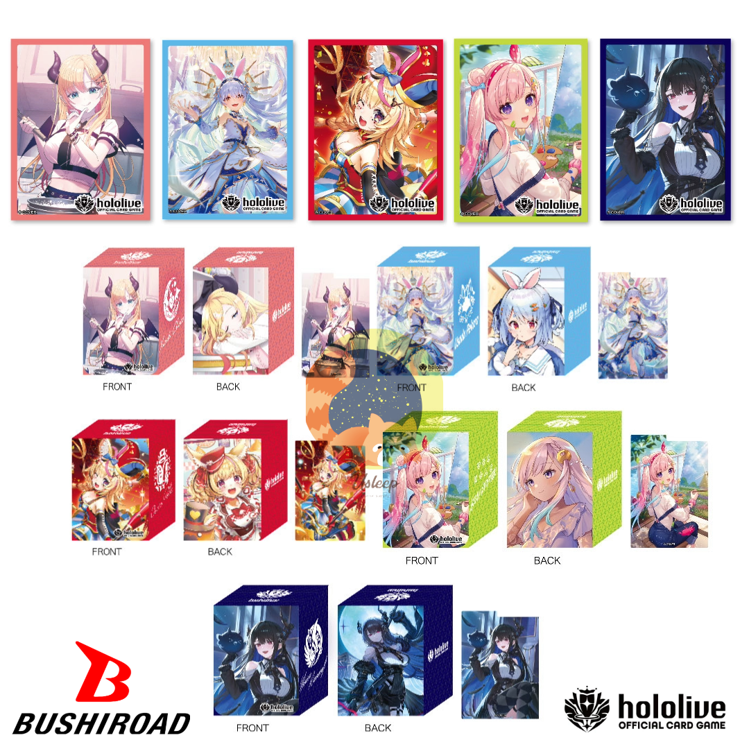 [PRE-ORDER] hololive OFFICIAL CARD GAME Official Sleeve & Deck Holder: Yuzuki Choco, Usada Pekora, Omaru Polka, Airani Iofifteen, Nerissa Ravencroft