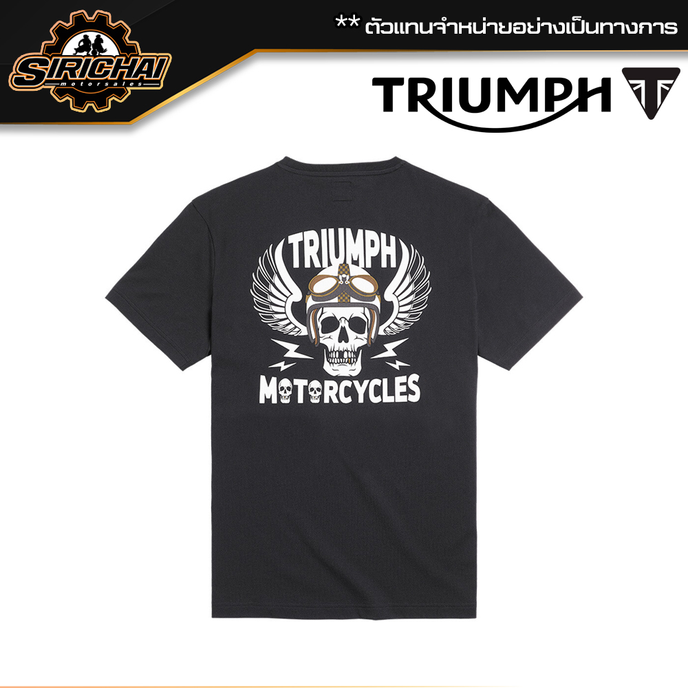 เสื้อยืด Triumph MTSS22017 ของแท้ 100%✅ ( 📌แนะนำลด 1 ไซส์จากปกติ ไซส์ยุโรปคับ )