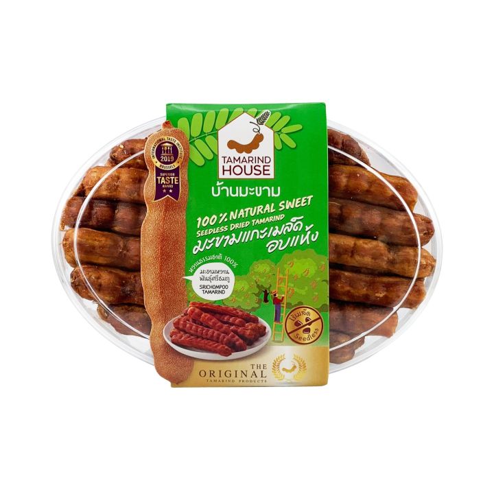 8854099005857 บ้านมะขาม มะขามแกะเมล็ดอบแห้ง400ก.