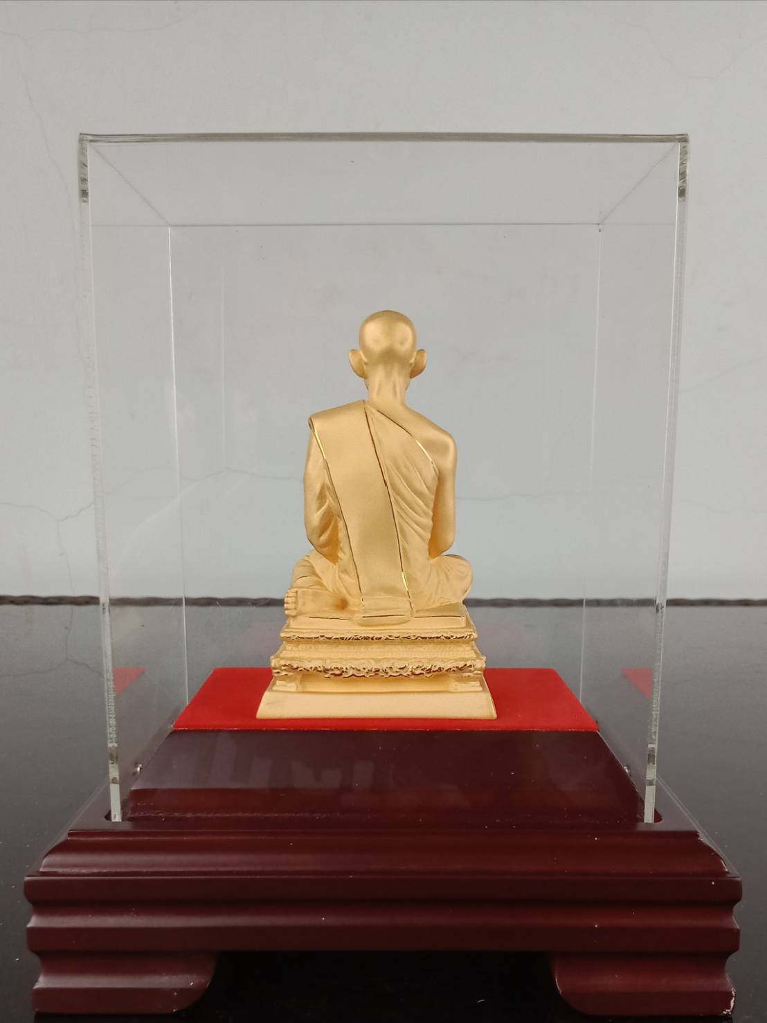 453.พระบรมรูปในหลวงรัชกาลที่9ทรงผนวช หุ้มทองคำแท้ 99.99%