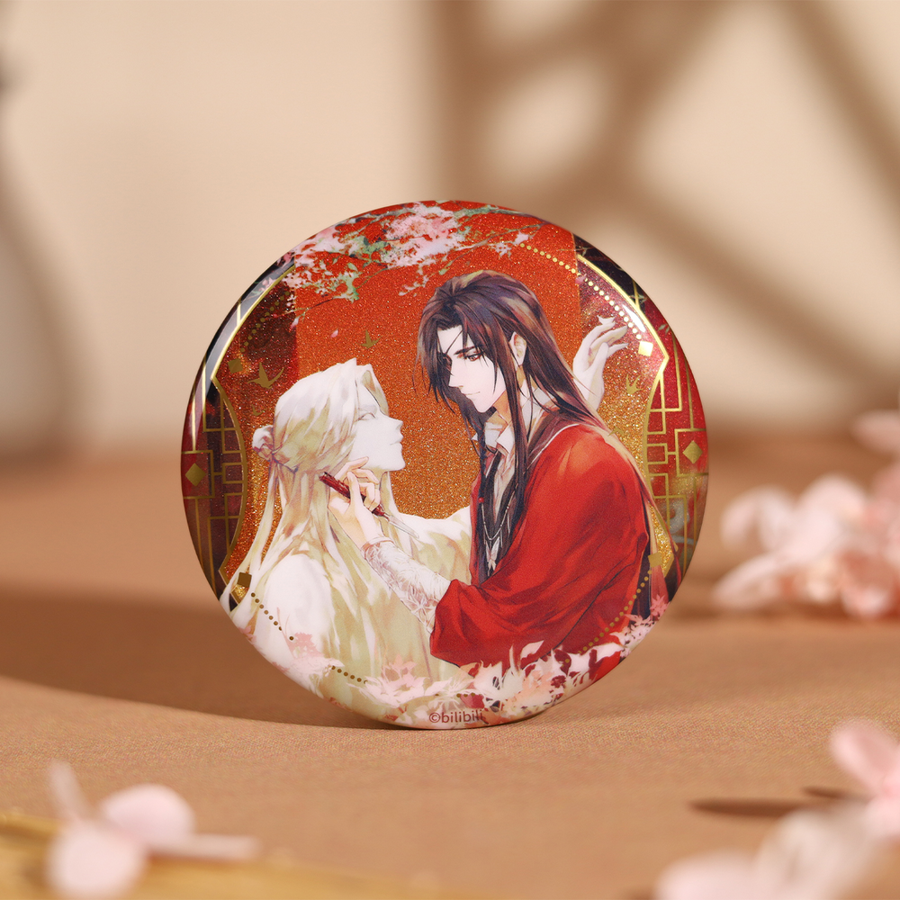 BEMOE《天官赐福》动画 吹影镂尘系 列 双人马口铁徽章 （badge)