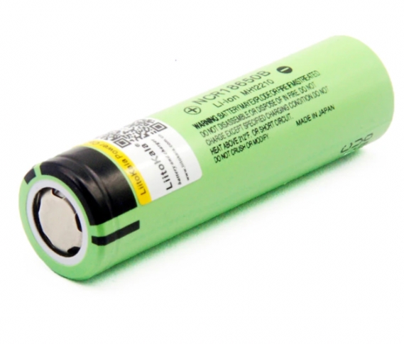 1ก้อน Liitokala Panasonic 3400mAh 18650 Li-ion 3.7v Battery NCR18650B [ขั้วแบน] Flat Top ของแท้เท่านั้น