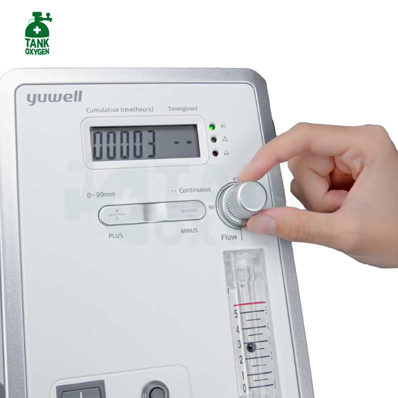 Yuwell รุ่น 9F-5W เครื่องผลิตออกซิเจน 5 ลิตร รับประกันศูนย์ไทย 3 ปี