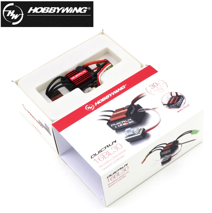 Hobbywing QuicRun WP16BL30 Brushless ESC 30A 2-3s for 1:16 สปีดสำหรับมอเตอร์บลัสดลส