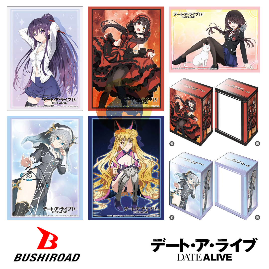 [PRE-ORDER] Bushiroad Sleeve & Deck Holder V3 Date A Live IV: Tohka Yatogami, Kurumi Tokisaki, Nia Honjou, Mukuro Hoshimiya