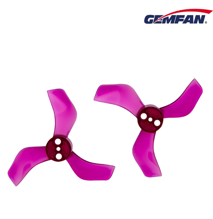 Gemfan 40mm 1635-3 Ducted 3 Blade รูแกน 1-0mm - 1.5mm Prop fpv racing drone ใบจิ๋ว Tiny whoop 1ถุง 8ใบ สุ่มสี