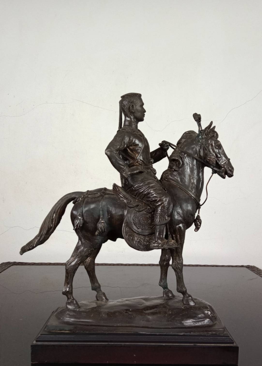 530.พระบรมรูปหล่อสมเด็จพระนเรศวรมหาราชทรงม้าศึก