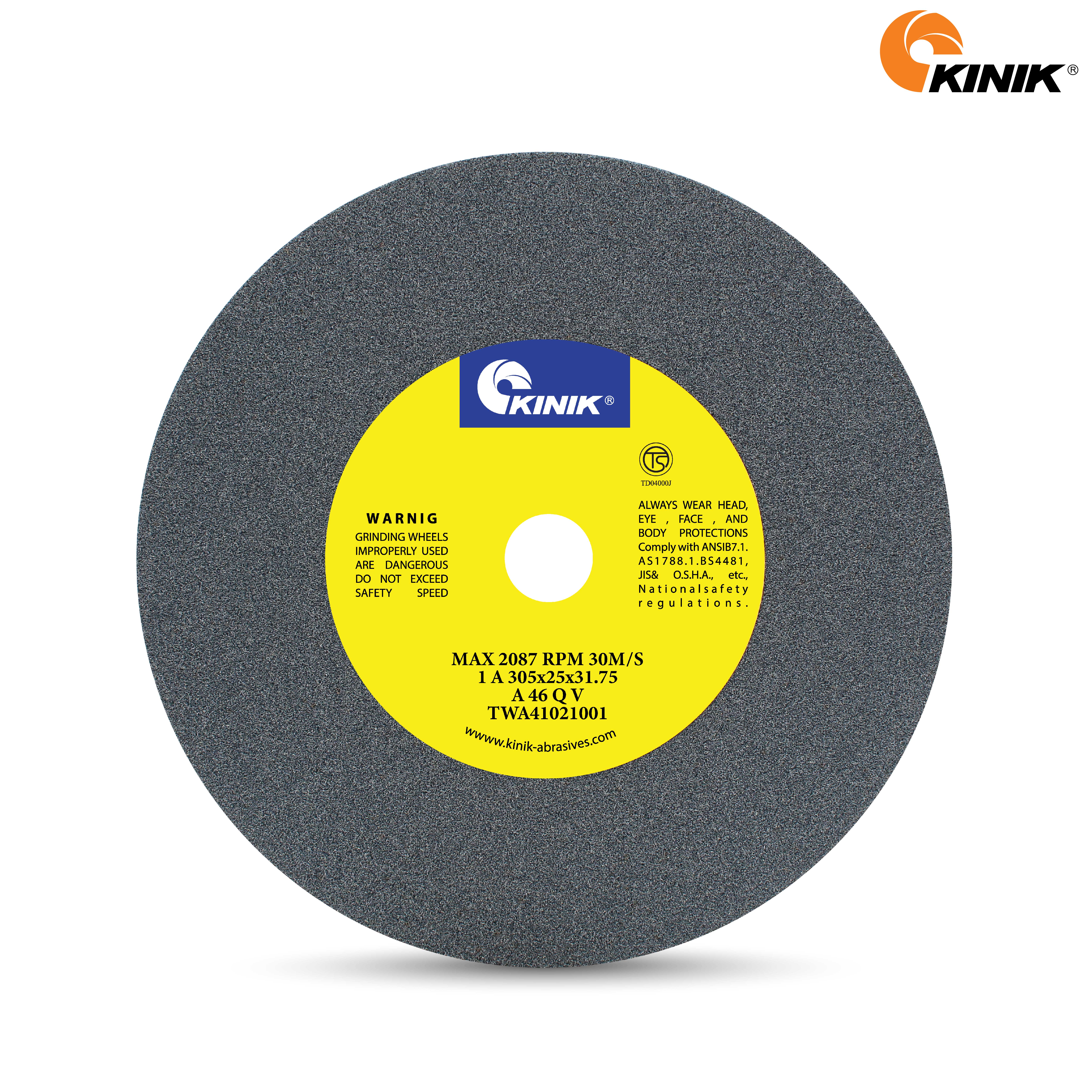 หินเจียร KINIK A46QV1A 305x25x31.75 mm.