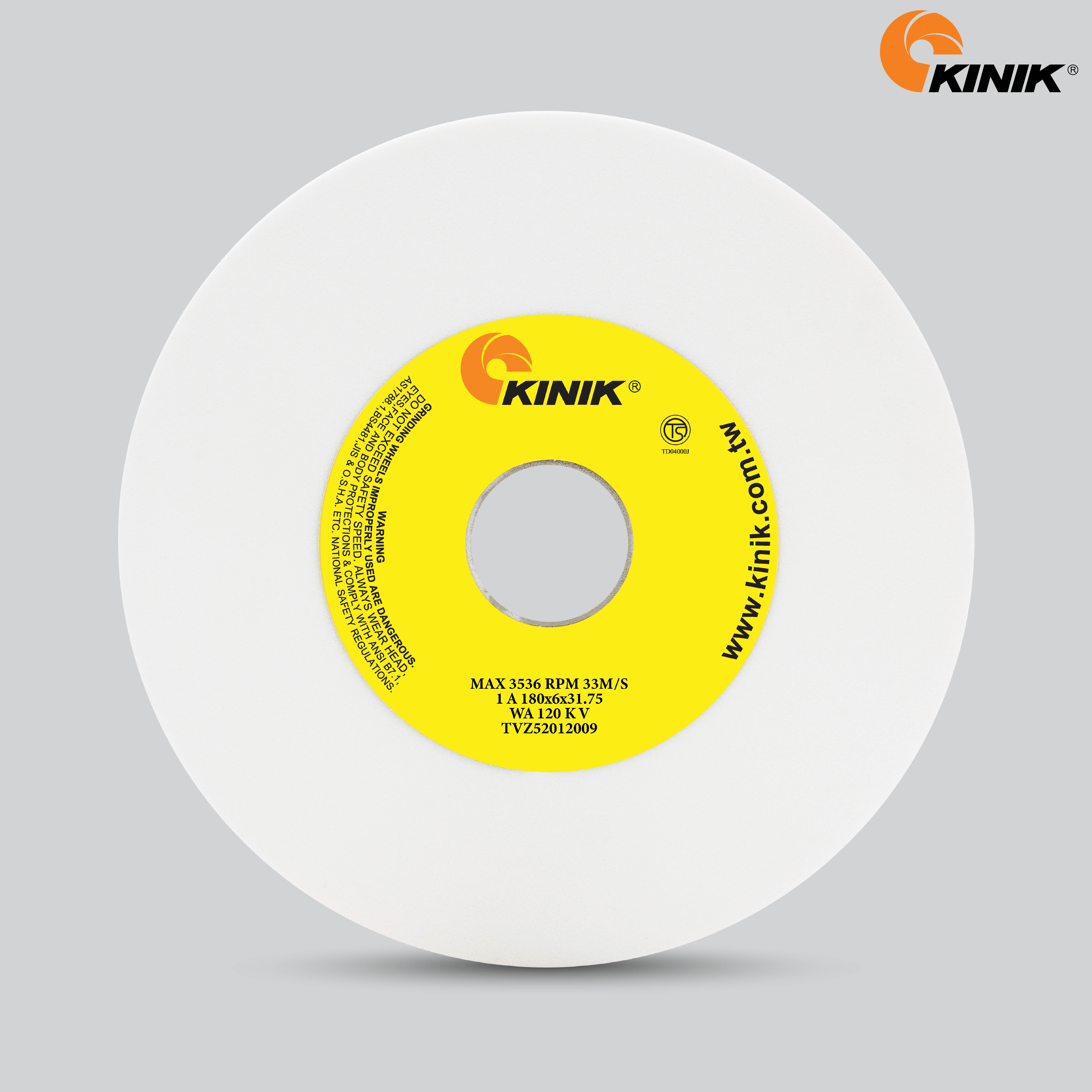 หินเจียร KINIK WA120KV1A 180x6x31.75 mm.