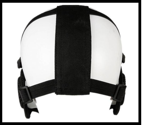 หน้ากากตะแกรงผ้า ครึ่งหน้า มีที่ปิดหู