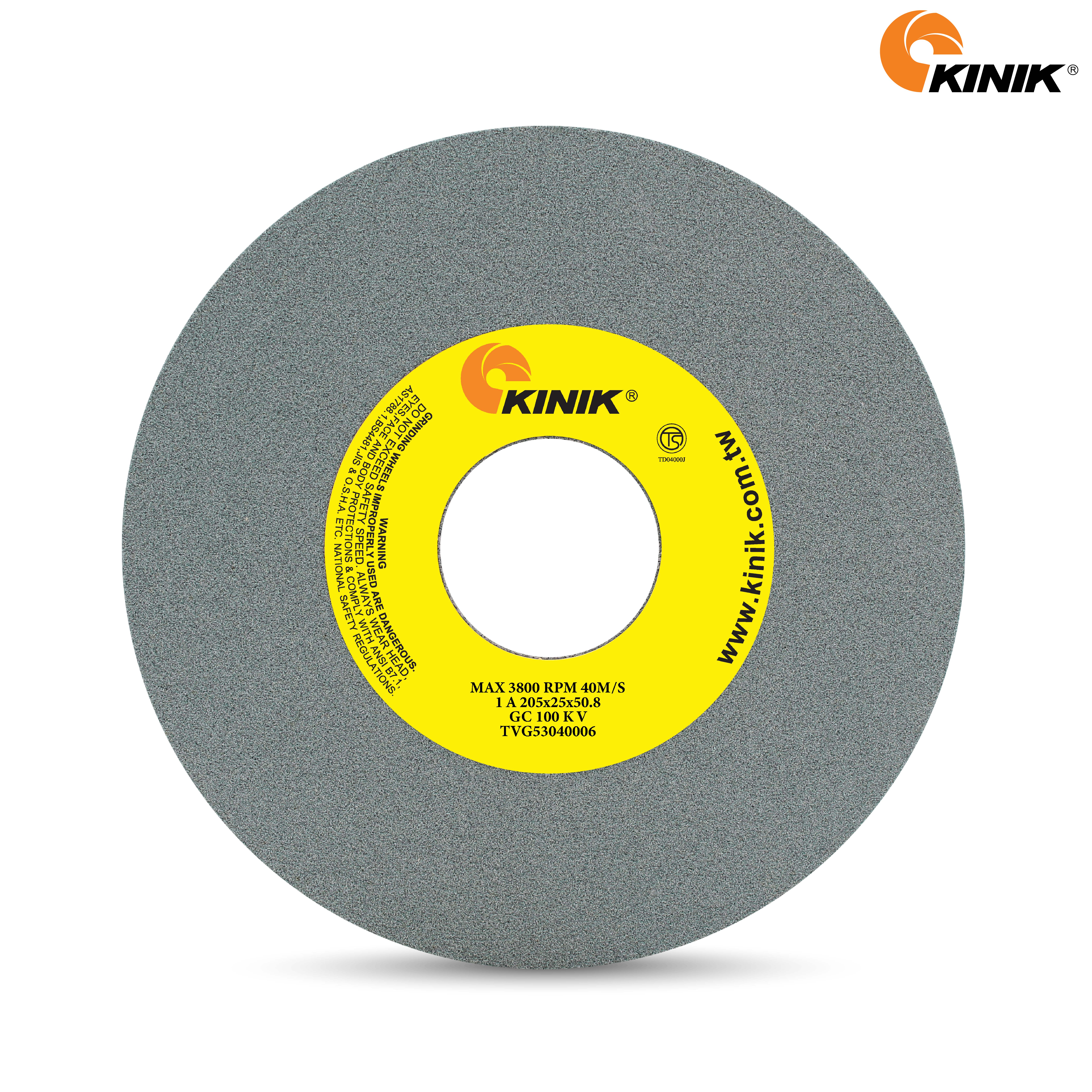 หินเจียร KINIK GC100KV1A 205x25x50.8 mm.