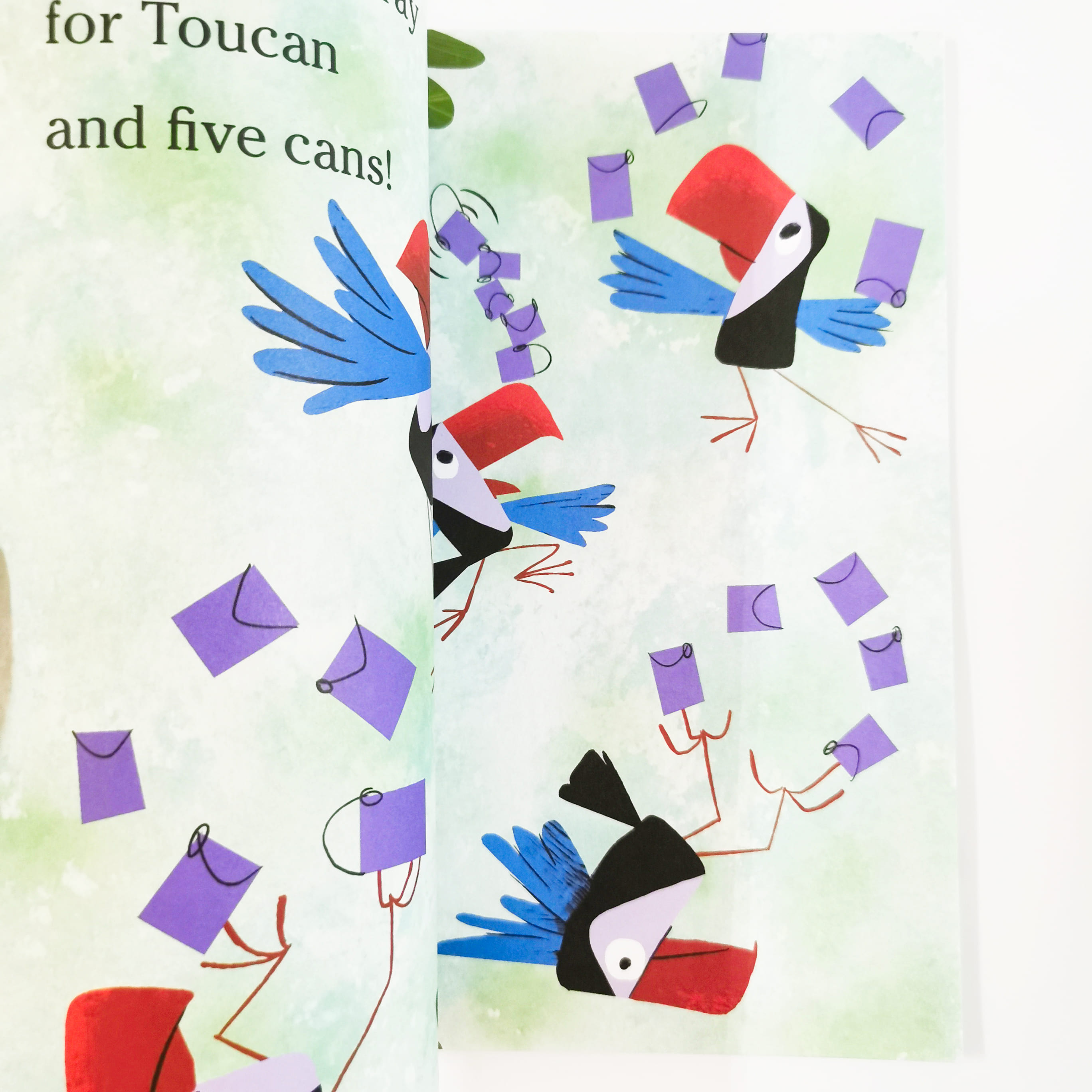 Toucan with Two Cans