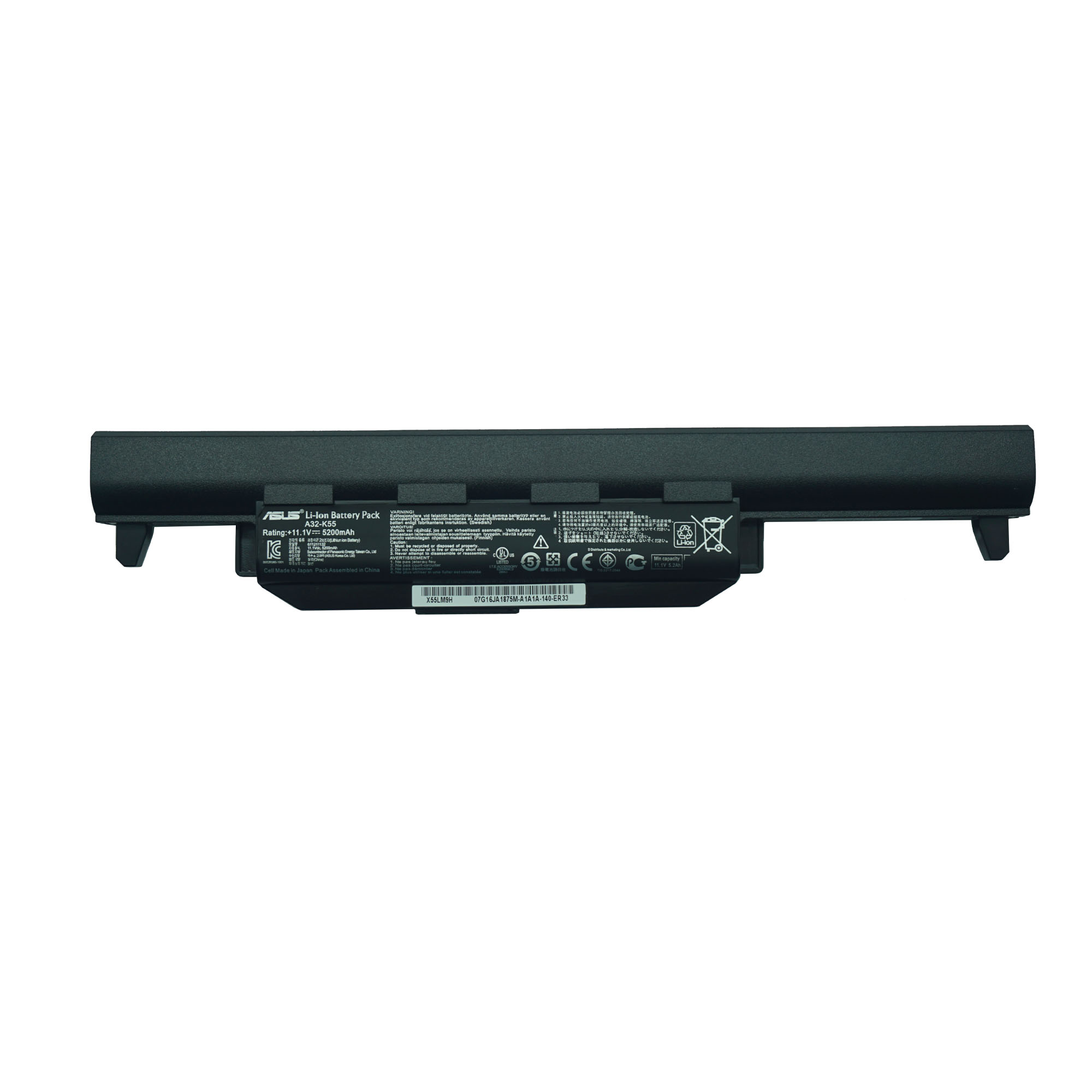 แบตเตอรี่ : Asus battery เกรด Original สำหรับรุ่น A45 A55 A75 K45 K55 K75 X45 F45V , Part # A32-K55 A33-K55 A41-K55