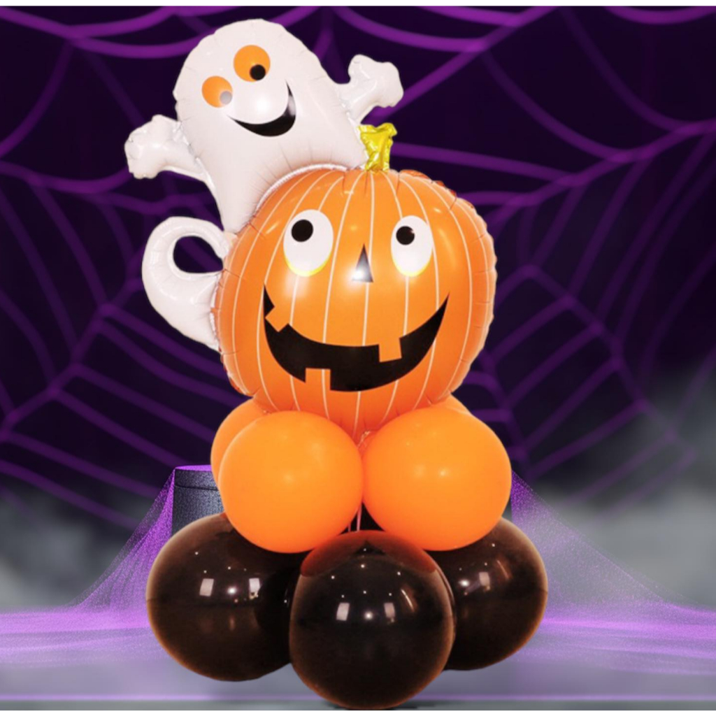 ลูกโป่ง ฟักทอง ฮาโลวีน HAPPY HALLOWEEN ฟอยล์ตกแต่งเทศกาล Halloween