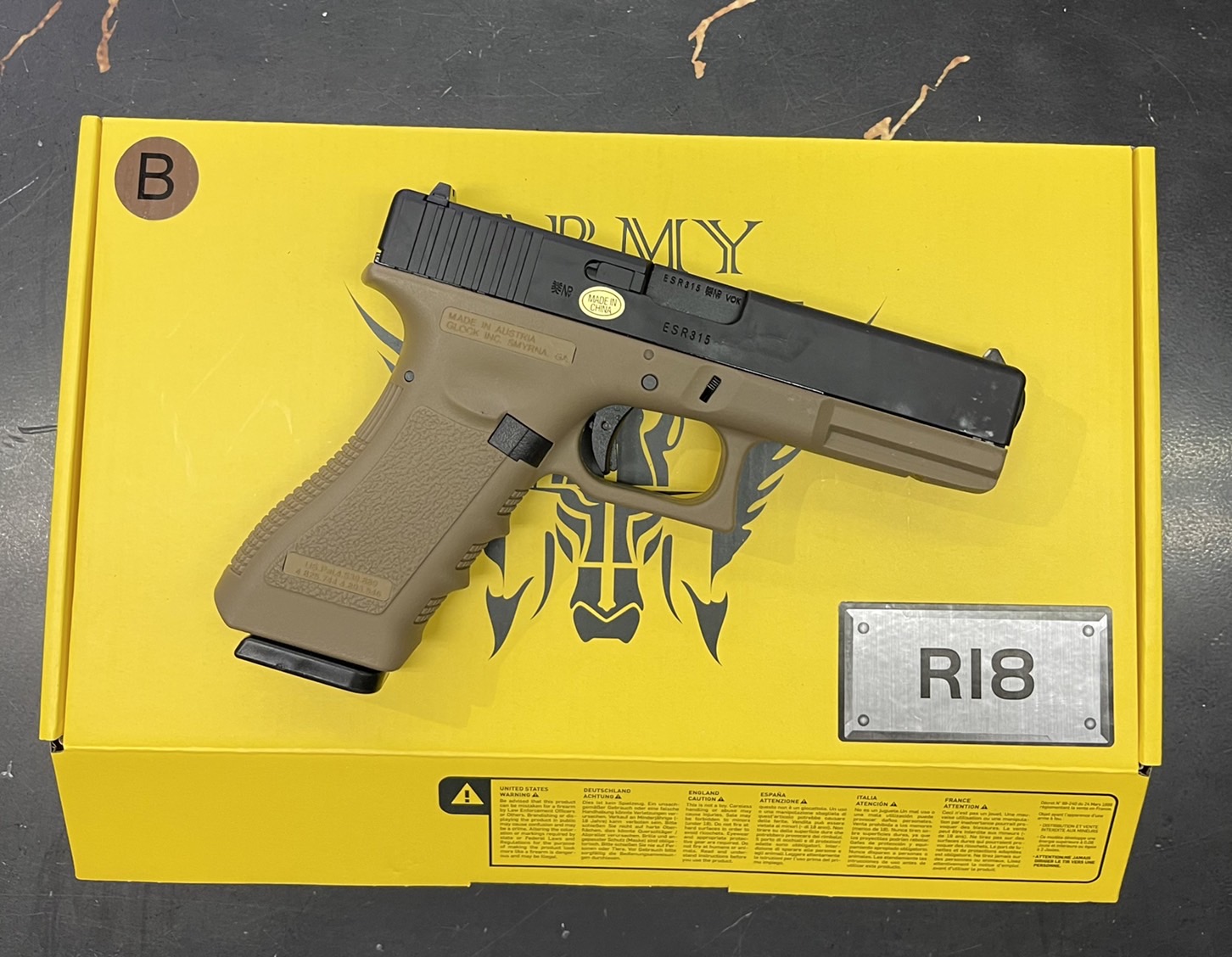 R18-B : Glock18C Gen3 ทราย - ARMY Armament