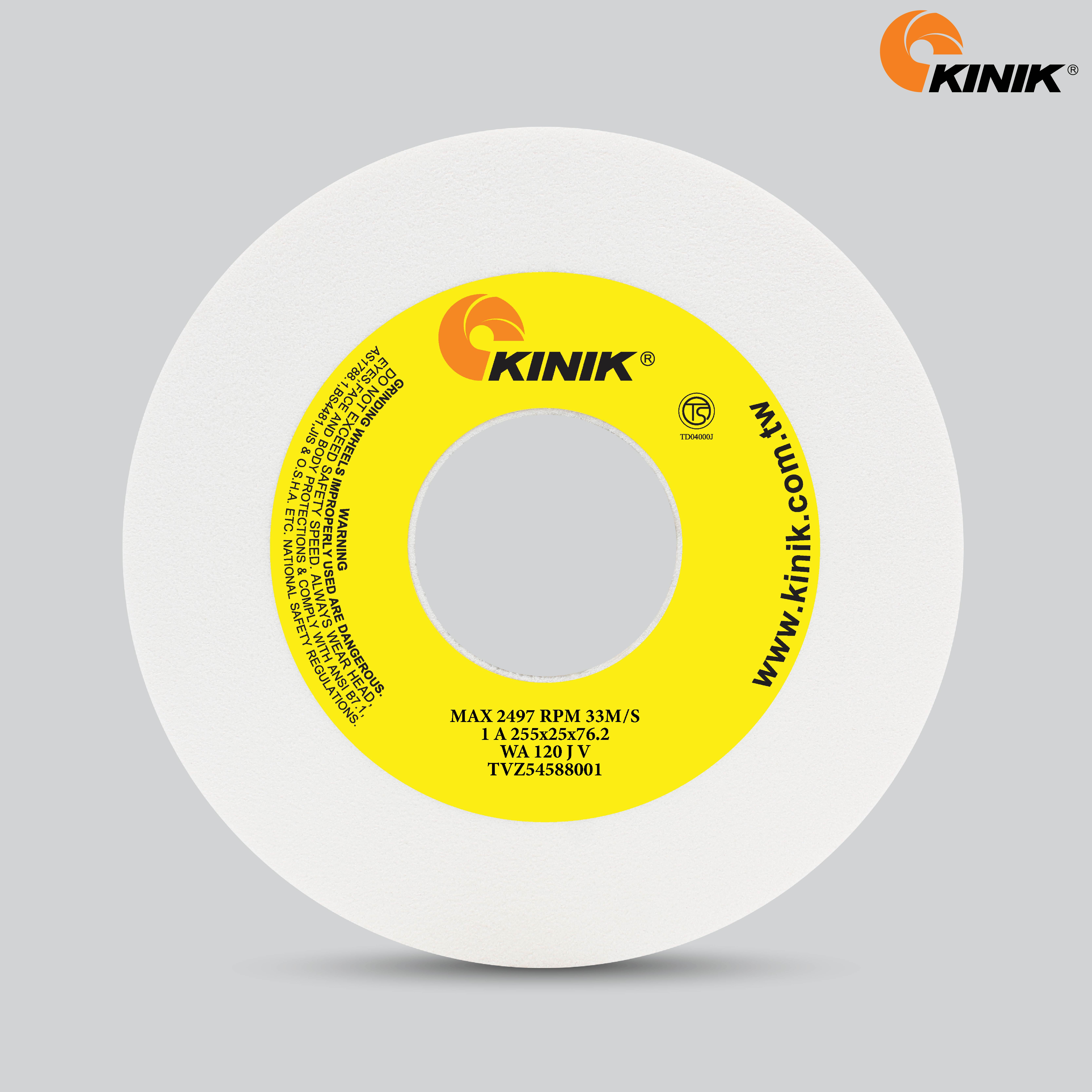 หินเจียร KINIK WA120JV1A 255x25x76.2 mm.