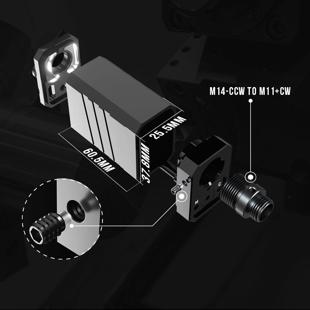 Tracer flare Cube BT tracer v801 สำหรับปืนสั้น Glock