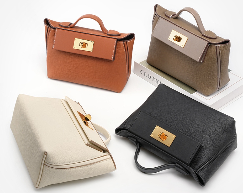 (พรีออเดอร์) กระเป๋าทรง Kelly 2424 mini สไตล์ Hermès | เหมือนเป๊ะ แต่ไม่มีโลโก้ หนังแท้TOGO