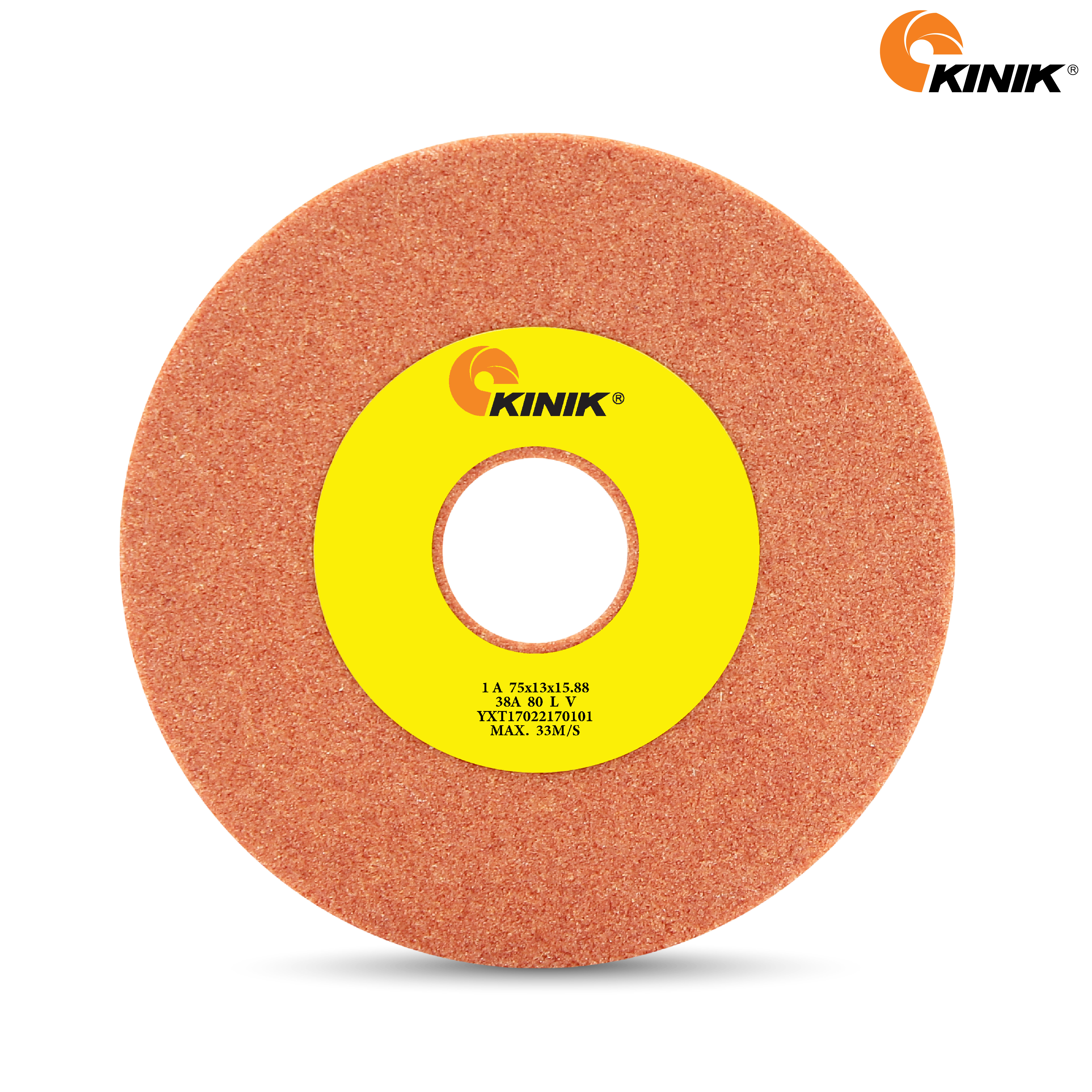 หินเจียร KINIK 38A80LV1A 75x13x15.88 mm.