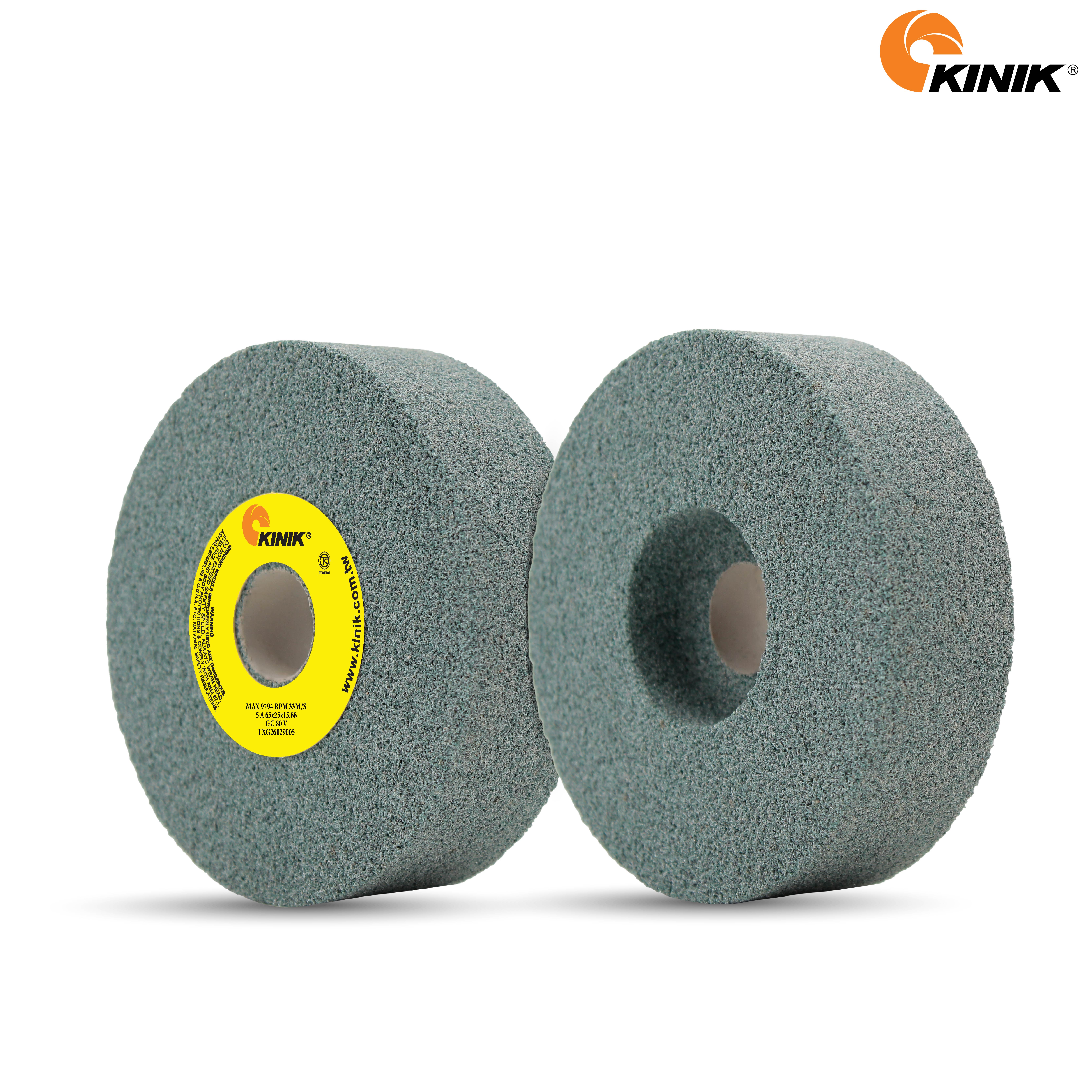 หินเจียร KINIK GC80V5A 65x25x15.88 mm.