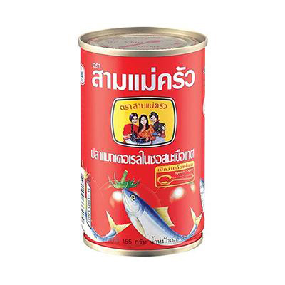 8850153333089 สามแม่ครัว ปลาซาดีนในซอสมะเขือเทศ ฝางัด 93กรัม