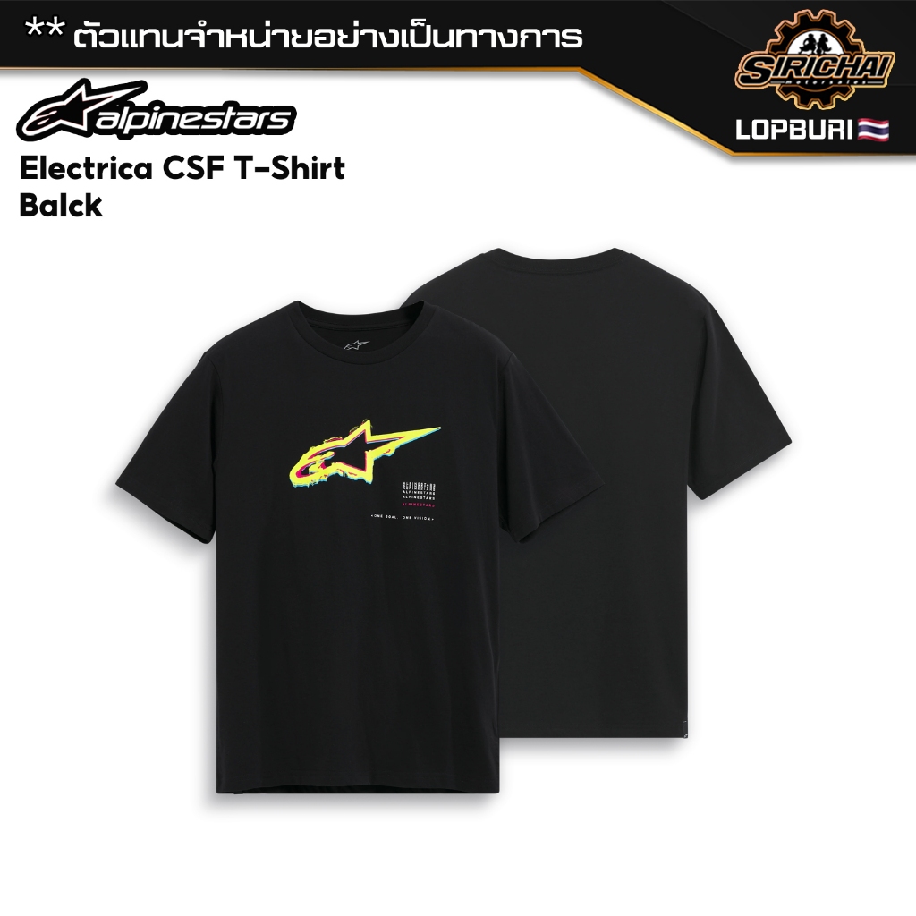 เสื้อยืด Alpinestars Electrica CSF Tee - Short Sleeve Black ของแท้ 100% ✅