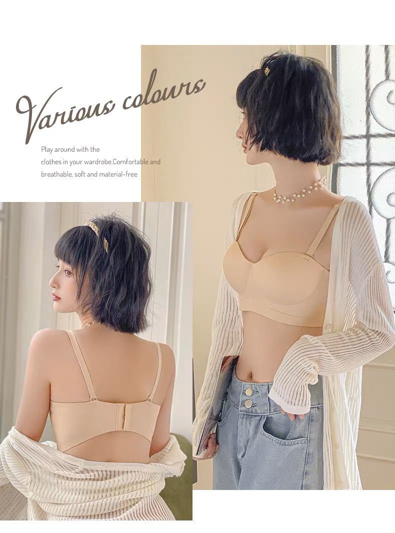 เสื้อชั้นใน เกาะอกชุดชั้นใน ไร้ขอบ ไร้โครง พร้อมส่งในไทย Bra056 สำเนา