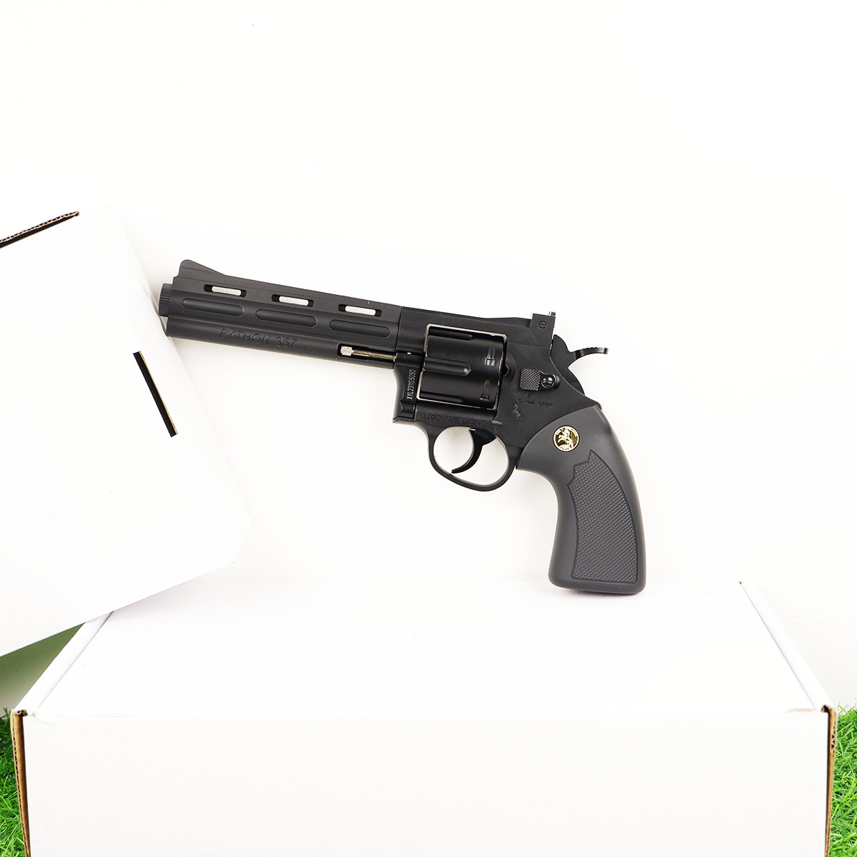 (40)Python357 ปืนเจลลูกโม่ แบบยาว ของเล่น ยิงทีละนัด