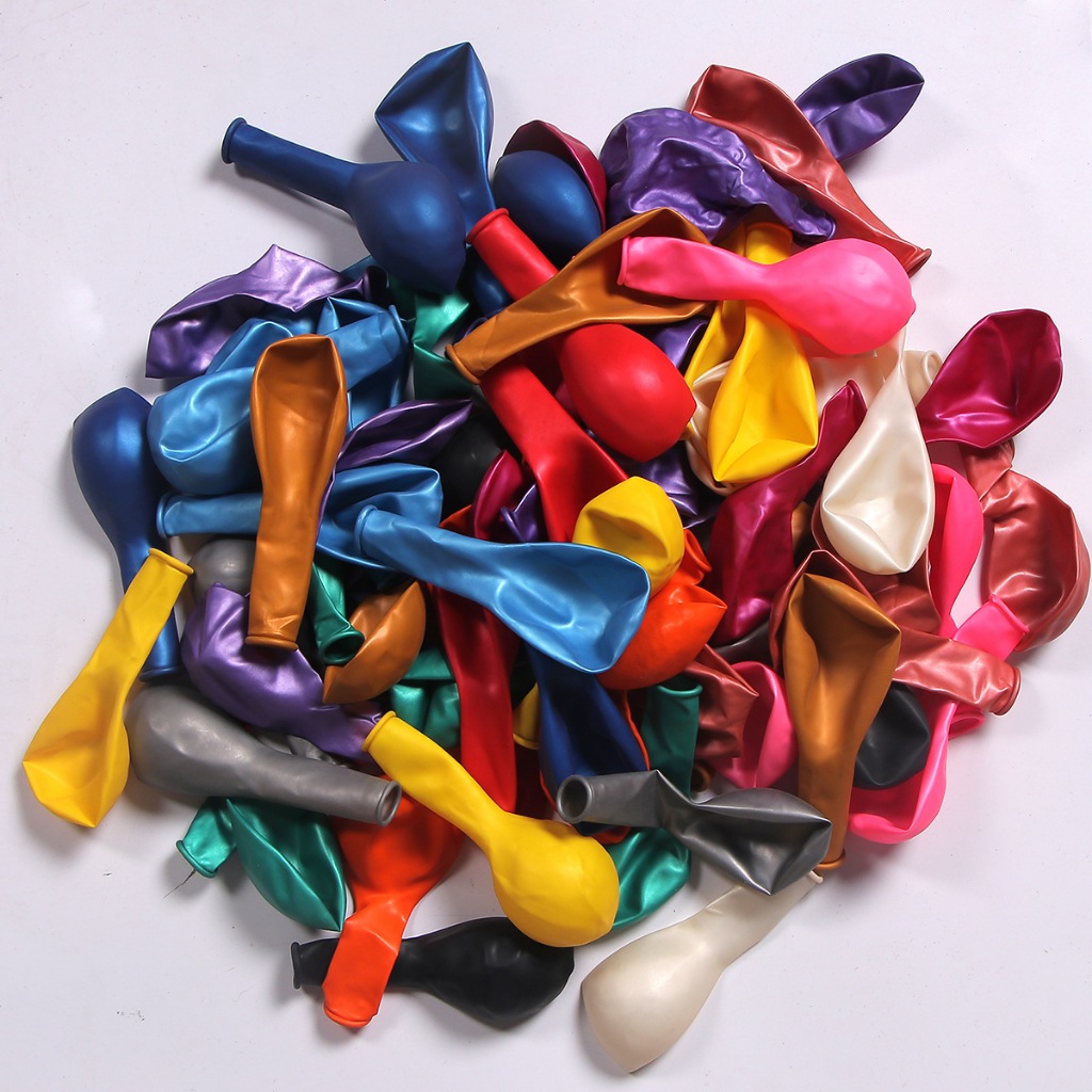 ลูกโป่ง สีไข่มุก เมทัลลิค งานวันเกิด งานปาร์ตี้ต่างๆ ไซส์ 10 นิ้ว 100 ลูก