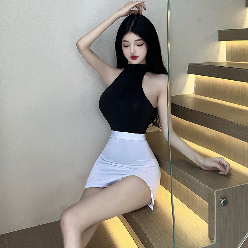 คอสเพลย์ ออฟฟิศ เลขา นักศึกษา แอร์โฮสเตส เครื่องแบบ เดรสเซ็กซี่ ชุดรัดรูป / Cosplay Office / Sexy Lady / Tight Dress