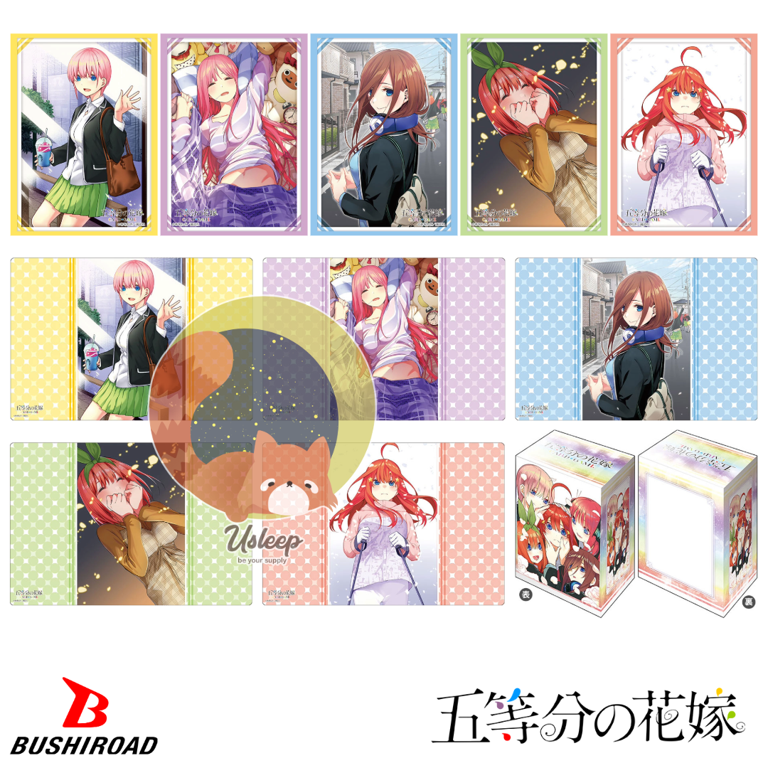 [PRE-ORDER] Bushiroad Sleeve & Deck Holder V3 & Rubber Mat V2 Gotoubun no Hanayome : Nakano Ichika, Nino, Miku, Yotsuba, Itsuki