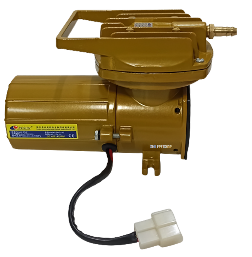 RESUN BAP-60 ปั๊มลมต่อแบตเตอรี่ (DC 12V) (แรงลม 90 L/min ของแท้ประกันศูนย์ Resun ประเทศไทย)