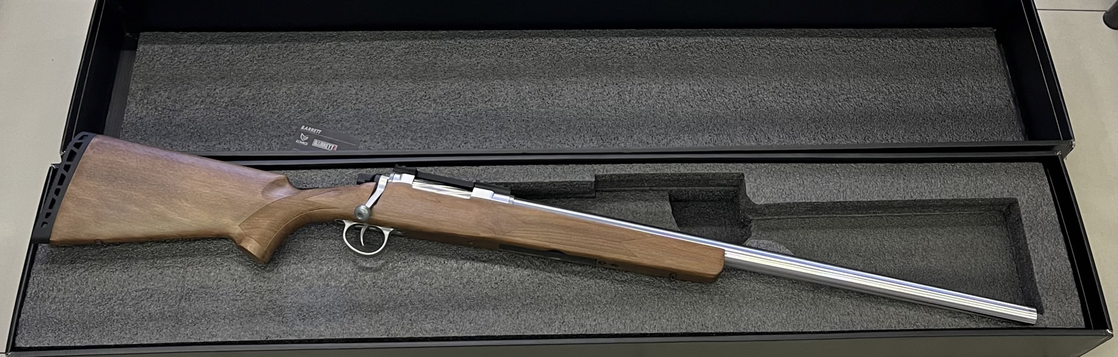 Sniper EMG / APS Barrett Fieldcraft Air Cocking Silver / Wood