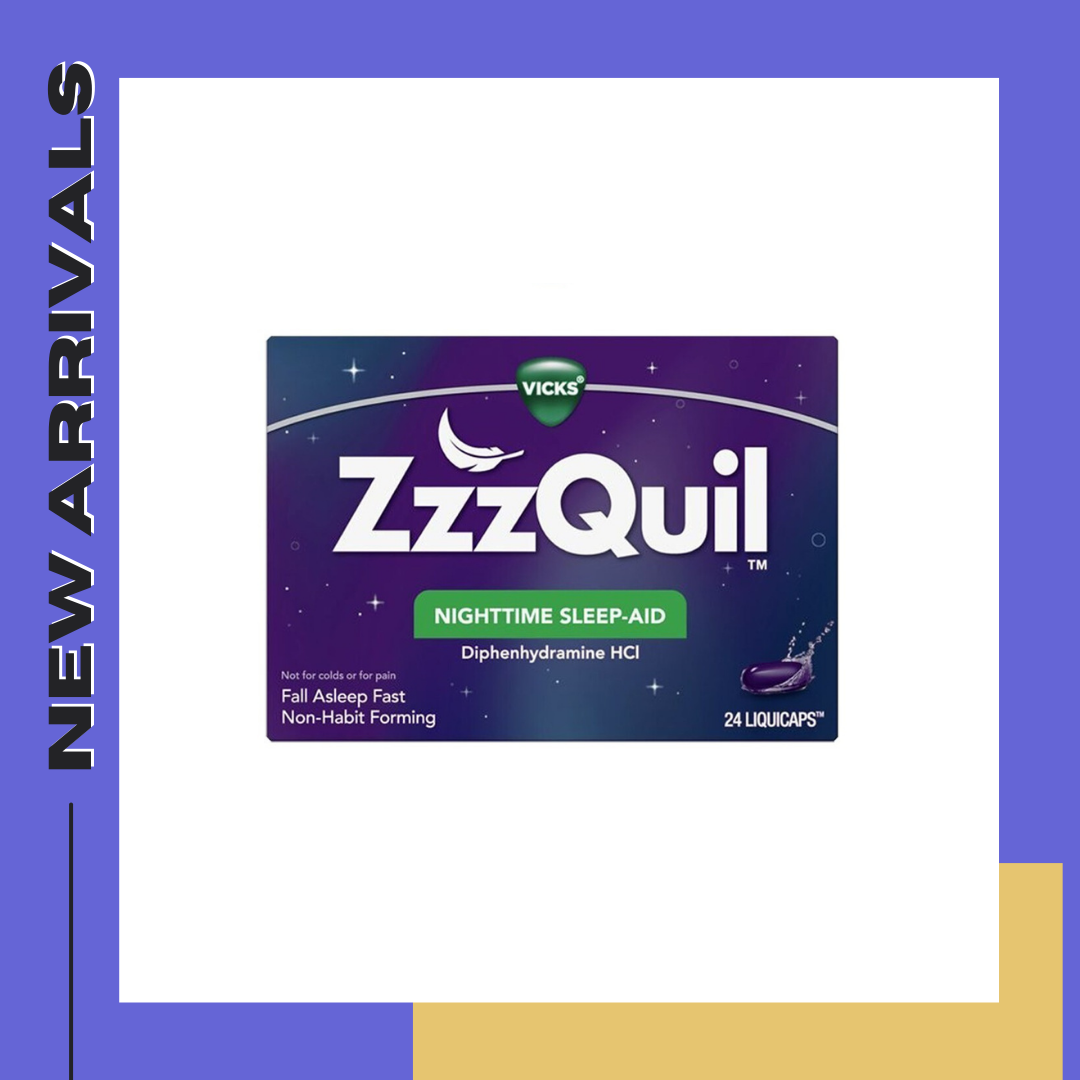 วิตามินเสริมการนอนหลับสำหรับเด็กโตและผู้ใหญ่ Vicks ZzzQuil Sleep-Aid 24ct.ปรับสมดุลการนอน หลับสนิท หลับสบาย ภูมิแพ้ทานดี 🌟พร้อมส่งที่ไทย🌟