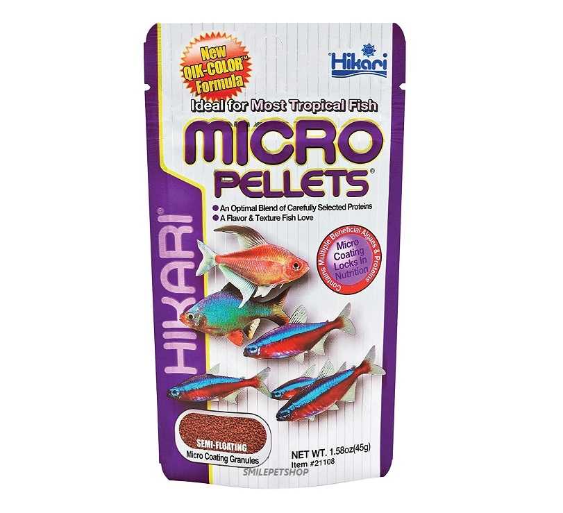 Hikari Micro Pellets (อาหารปลาขนาดเล็กจากประเทศญี่ปุ่น โปรตีนสูง เร่งสี เร่งโต)