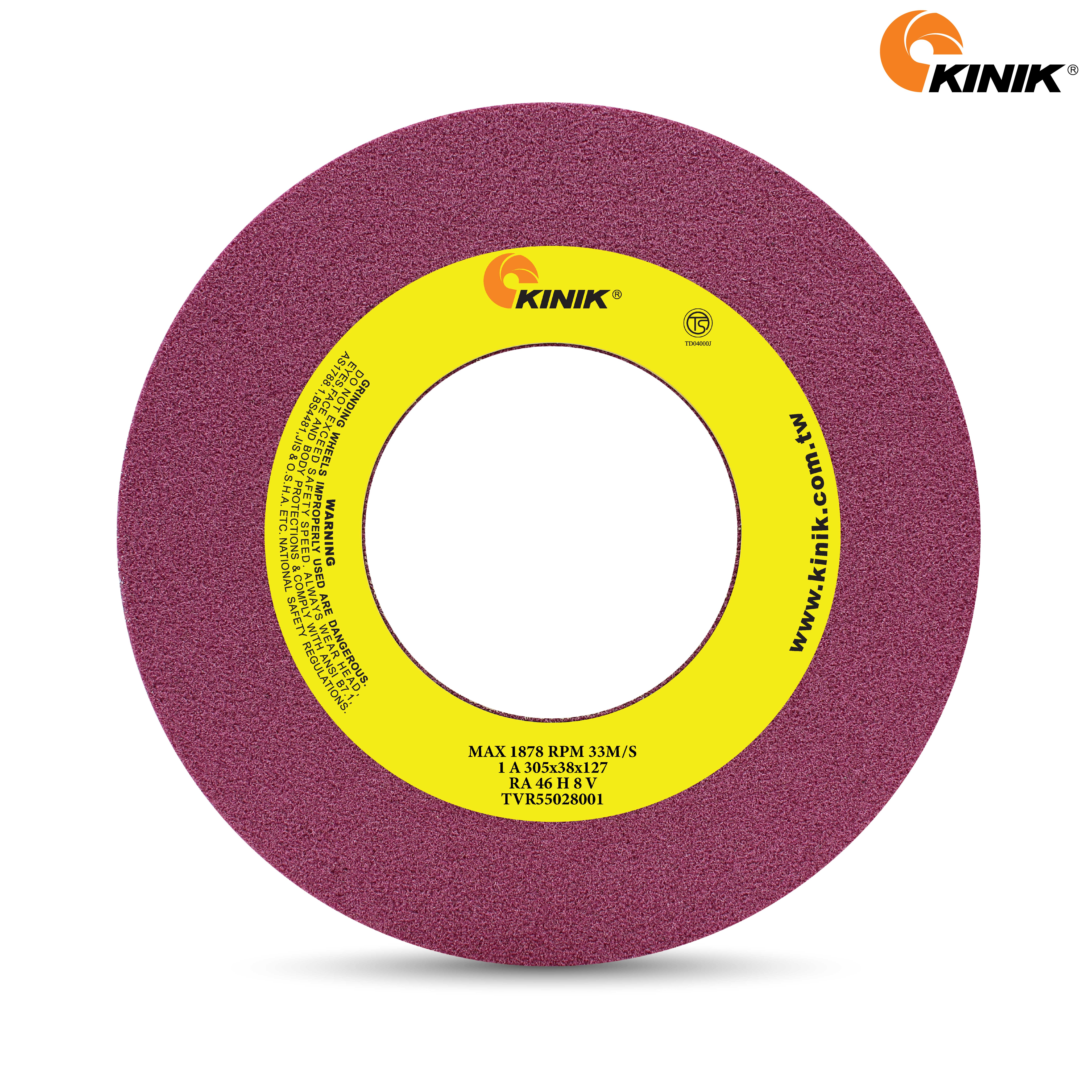 หินเจียร KINIK RA46H8V1A 305x38x127 mm.