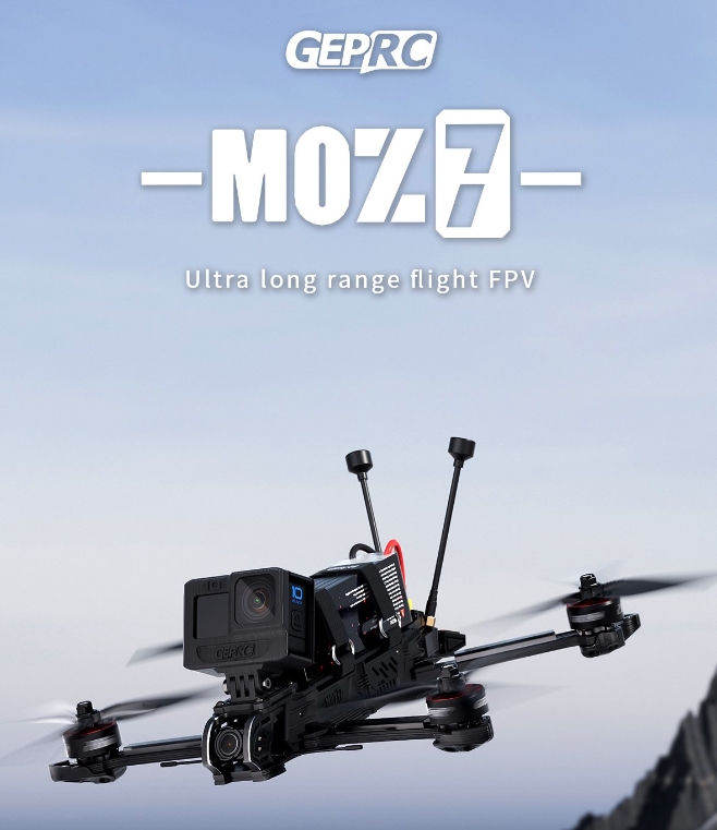 GEPRC MOZ7 HD O3 Long Range FPV GPS 7Inch 1280KV F722-HD-BT 4K/120fps Built-in Bluetooth โดรน บินไกล ใบพัด 7นิ้ว