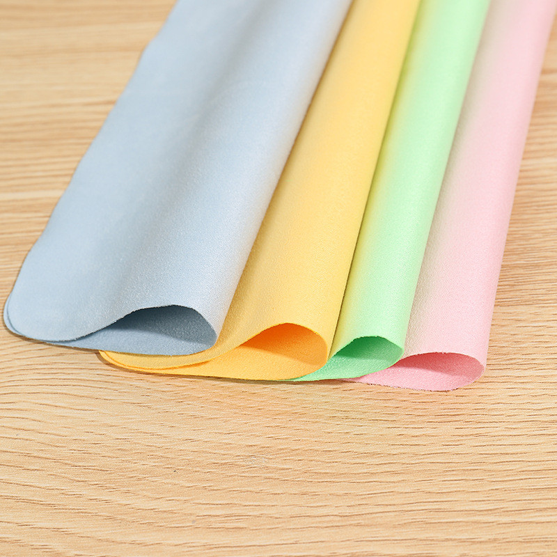 ผ้าเช็ดแว่นตา ผ้าทำความสะอาดแว่น คละสีส่ง สำเนา