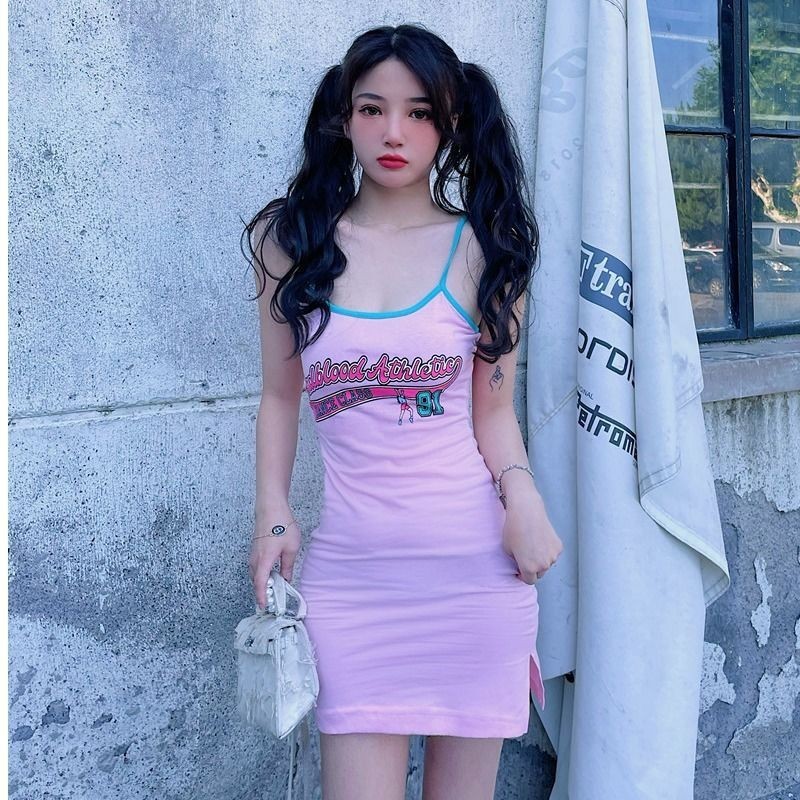 ชุดเดรสโชว์หลัง แนวเซ็กซี่ Y2K CN2079