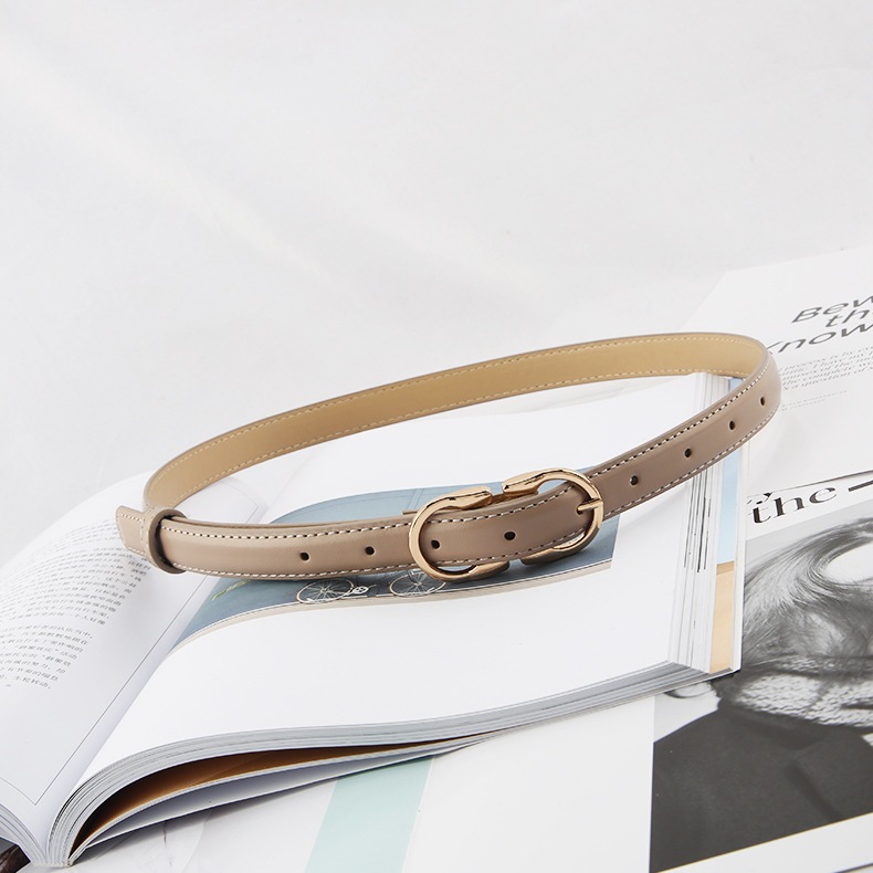 เข็มขัดรัดเอว เข็มขัดหนัง สไตล์วินเทจ เข็มขัดเกาหลี แฟชั่นสําหรับผู้หญิง สไตล์เรียบง่าย