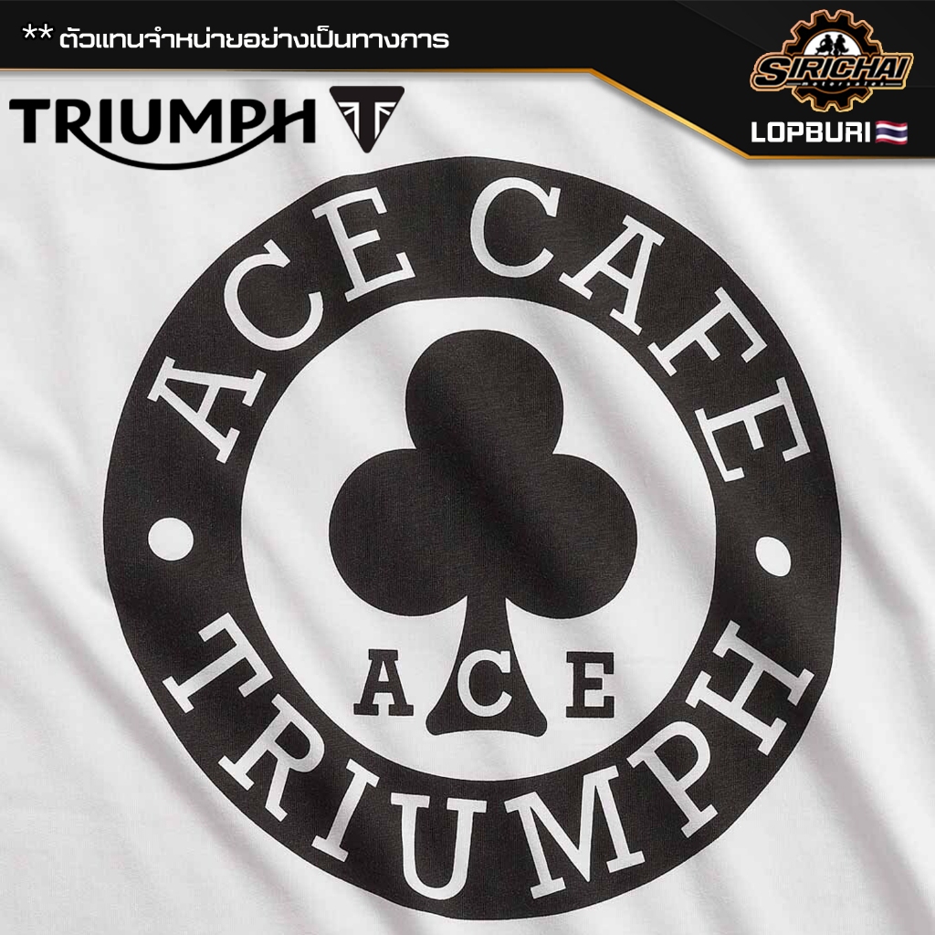 Triumph x Ace Cafe POCKET TEE IN WHITE