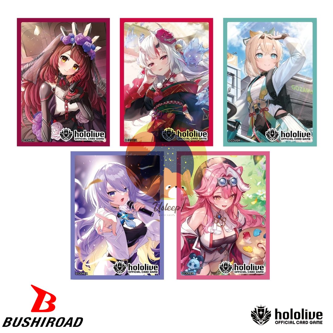 [PRE-ORDER] hololive OFFICIAL CARD GAME Official Sleeve & Deck Holder: Roboco-san, Nakiri Ayame, Kazama Iroha, Moona Hoshinova, Raora Panthera