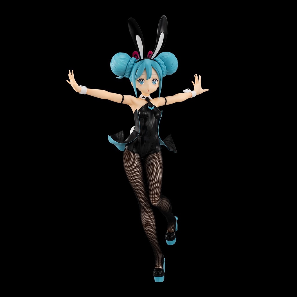 [ Figure แท้ ] #กล่องบุบเล็กน้อย Hatsune Miku BiCute Bunnies Figure BLACK ver.[ FuRyu ]