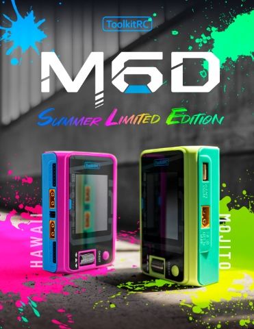 ToolkitRC M6D 500W 15A High Power DC Dual Smart Charger Discharger for 1-6S Lipo LiHV Lion NiMh Pb Battery