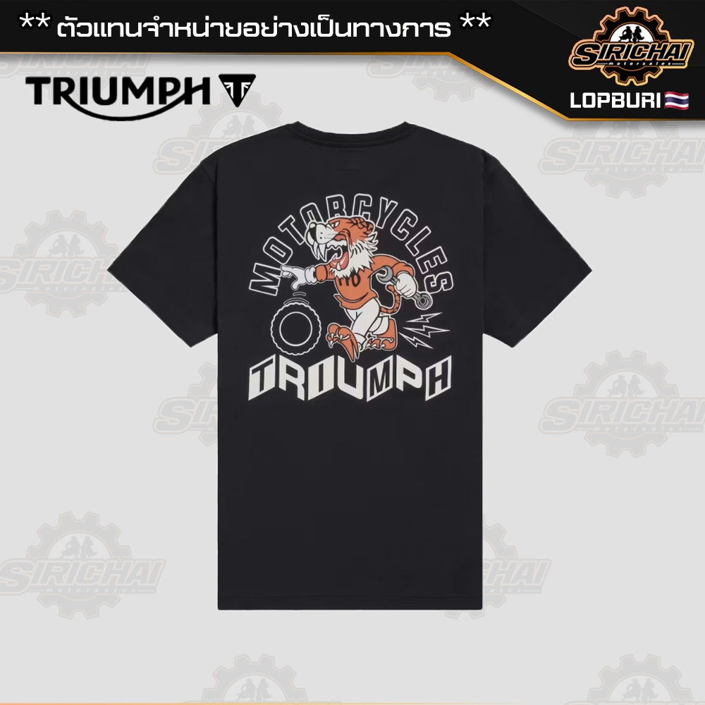 เสื้อยืด Triumph PIT STOP BLACK MTSS25129
