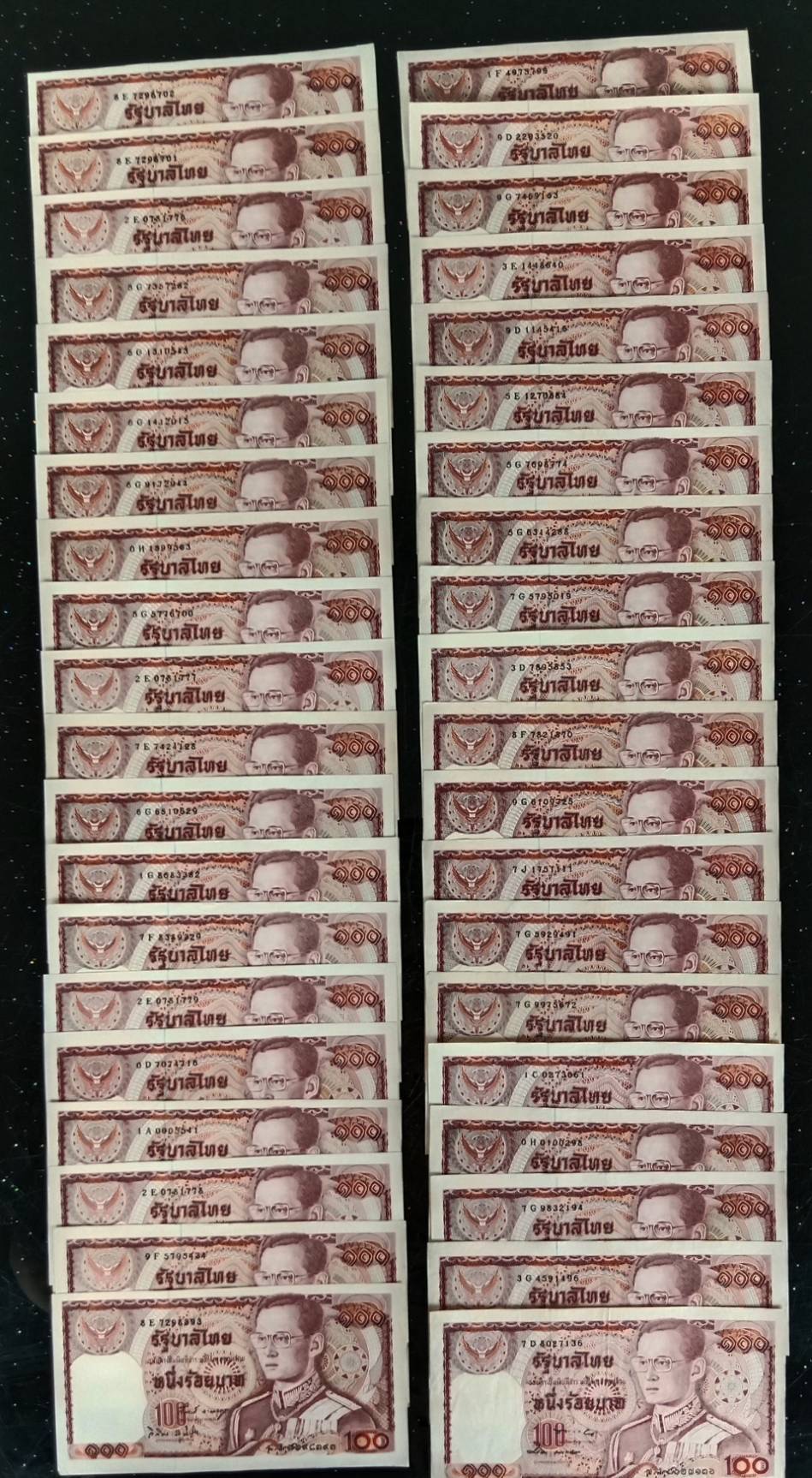503.แบงค์ 100 แบบ 12 ช้างแดง(สภาพเก่าเก็บ ไม่ผ่านการใช้งาน)