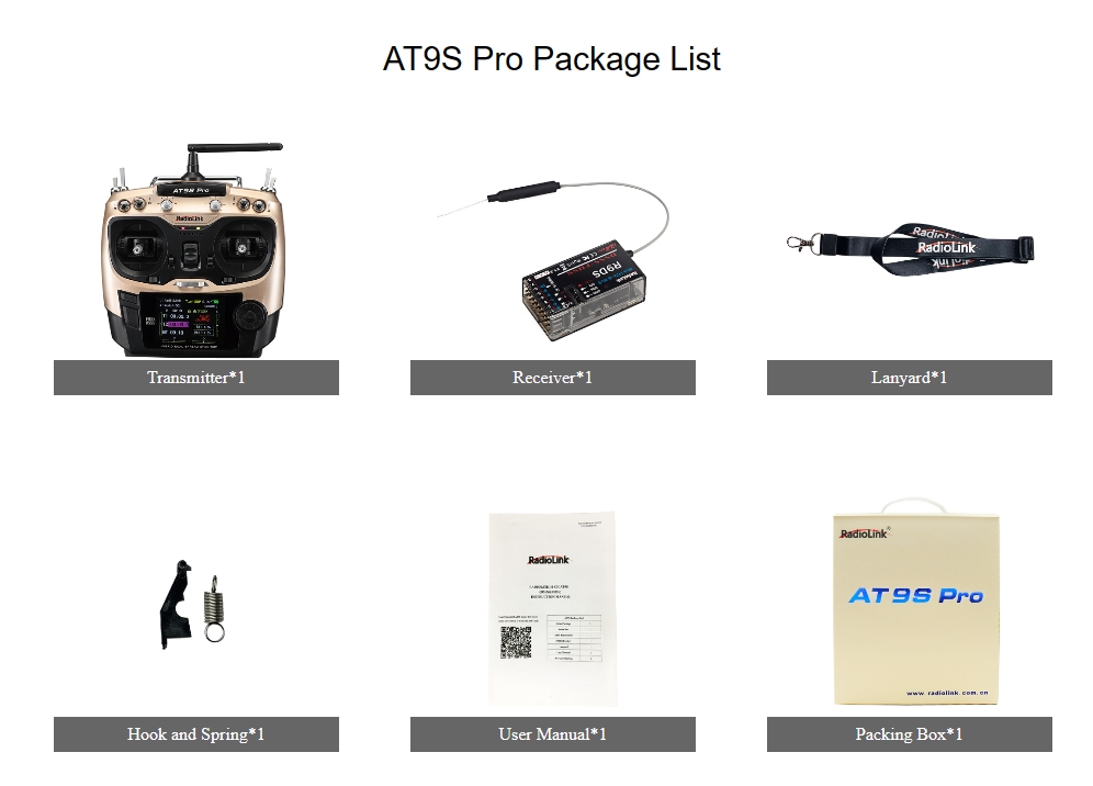 Radiolink AT9S Pro 10CH AT9S+ Receive R9DS