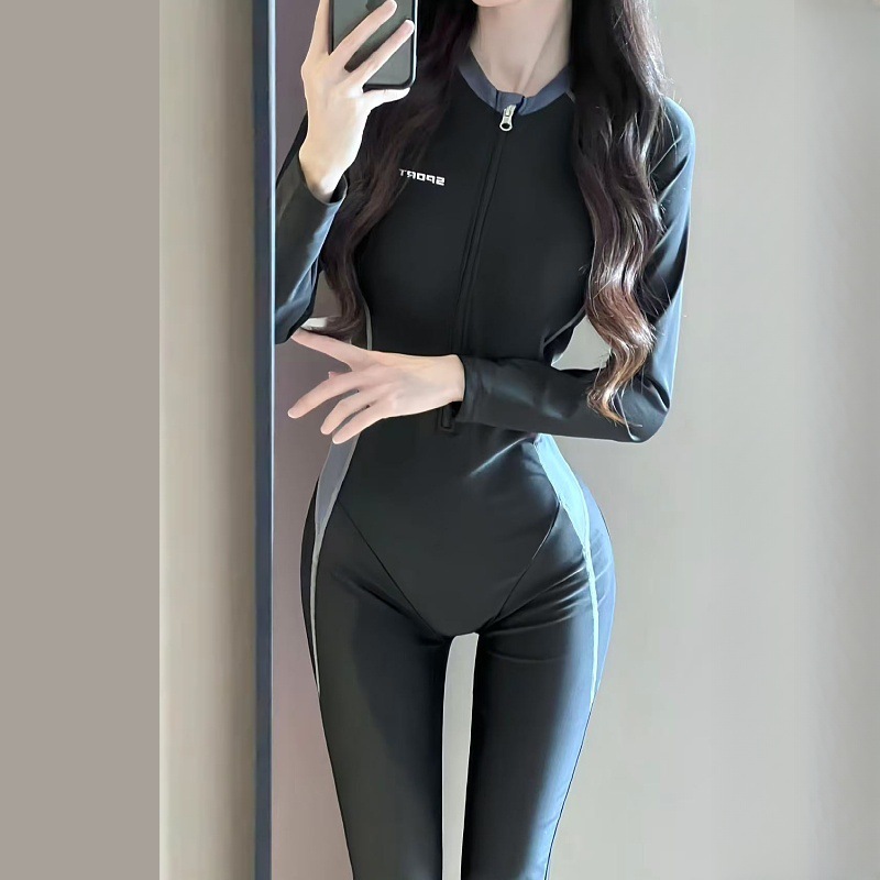 ชุดว่ายน้ำ ชุดเล่นเซิร์ฟ บอดี้สูทขายาว แขนยาว SW6603